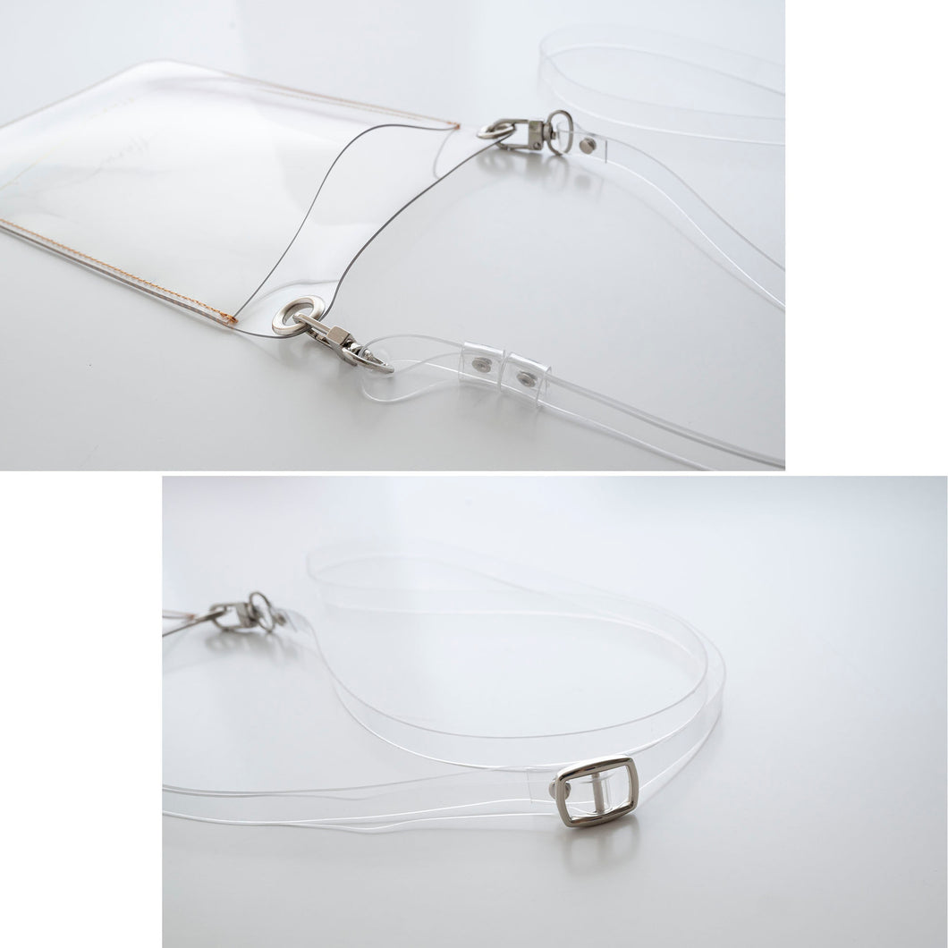 クリア 箔 名入れ スマホポシェット クリアPVC