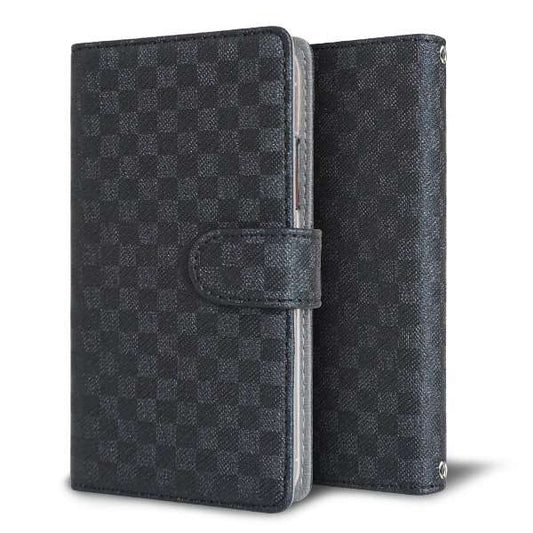 AQUOS R8 pro SH-51D docomo クリアプリントブラックタイプ 手帳型ケース