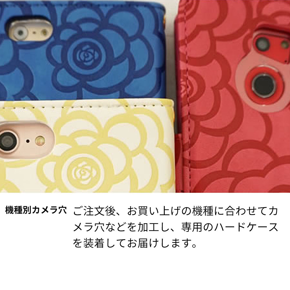 Google Pixel 9 ローズ&カメリア 手帳型ケース