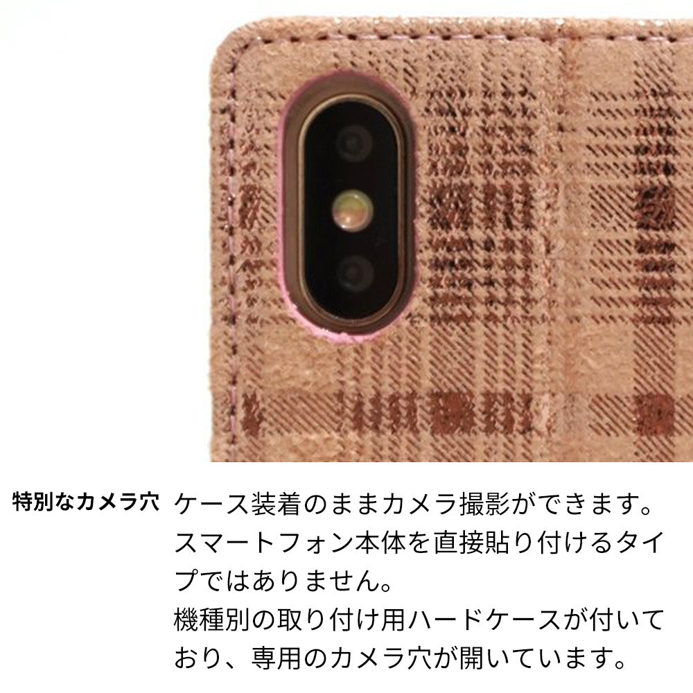 Galaxy A36 5G SC-54F docomo スマホケース 手帳型 リボン キラキラ チェック 耐衝撃