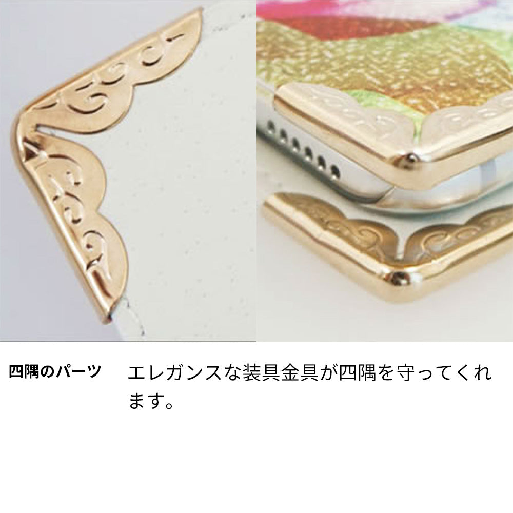 Galaxy S25 Ultra SCG32 au フラワーエンブレム 手帳型ケース 耐衝撃