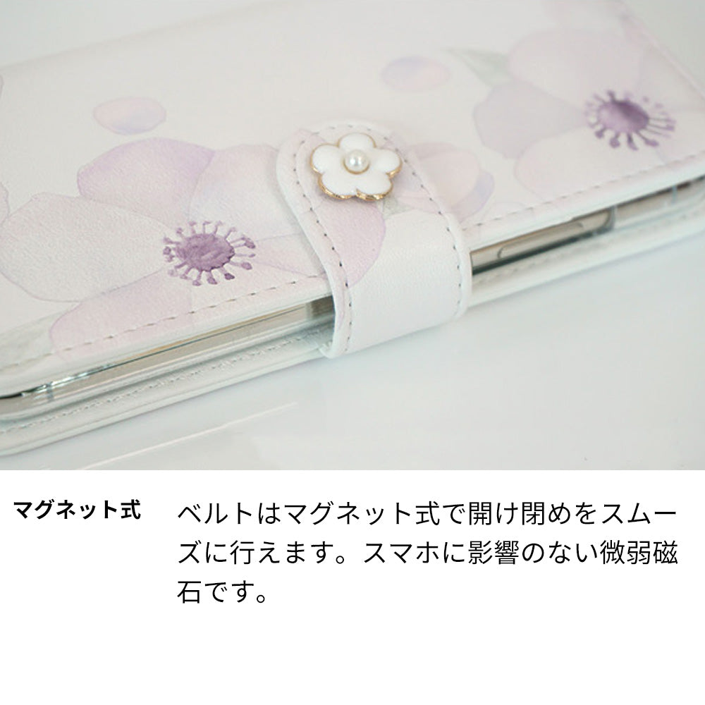 Galaxy S25 SC-51F docomo ドゥ・フルール デコ付きバージョン プリント手帳型ケース 耐衝撃