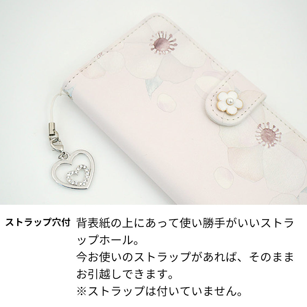 Galaxy S25 SC-51F docomo ドゥ・フルール デコ付きバージョン プリント手帳型ケース 耐衝撃