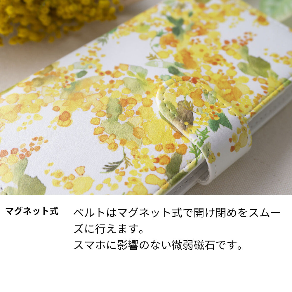 Galaxy S25 SC-51F docomo スマホケース 手帳型 水彩風 花 UV印刷 耐衝撃