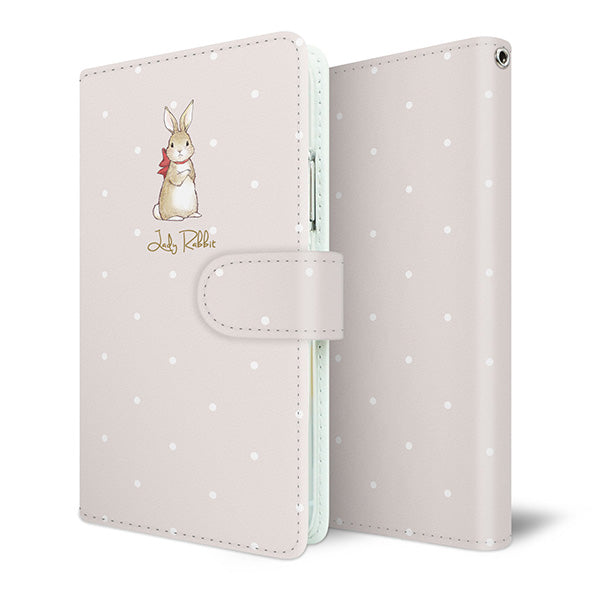 Xiaomi 14T XIG07 au スマホケース 手帳型 Lady Rabbit うさぎ 耐衝撃
