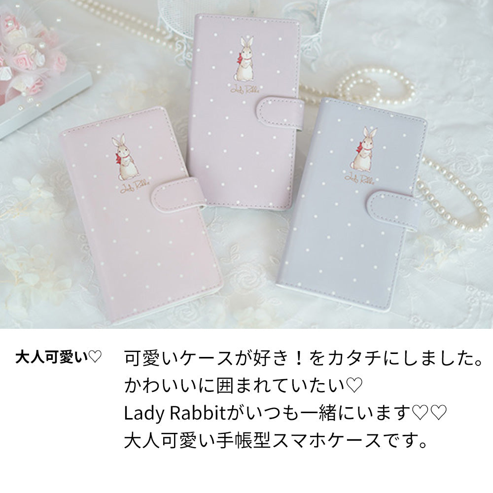 Galaxy S25 SM-S931Z SoftBank スマホケース 手帳型 Lady Rabbit うさぎ 耐衝撃