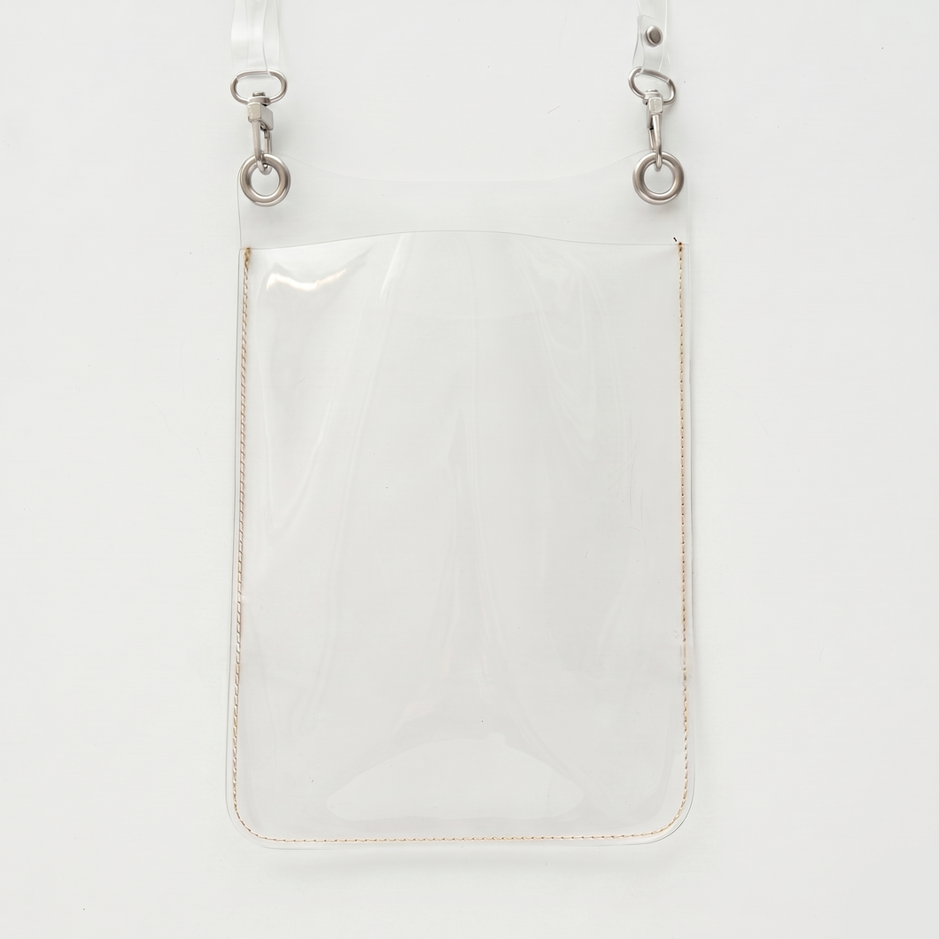 クリア 箔 名入れ スマホポシェット クリアPVC