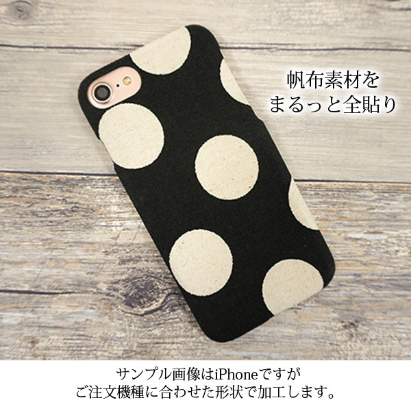 Galaxy S25 SC-51F docomo 水玉帆布まるっと全貼りハードケース