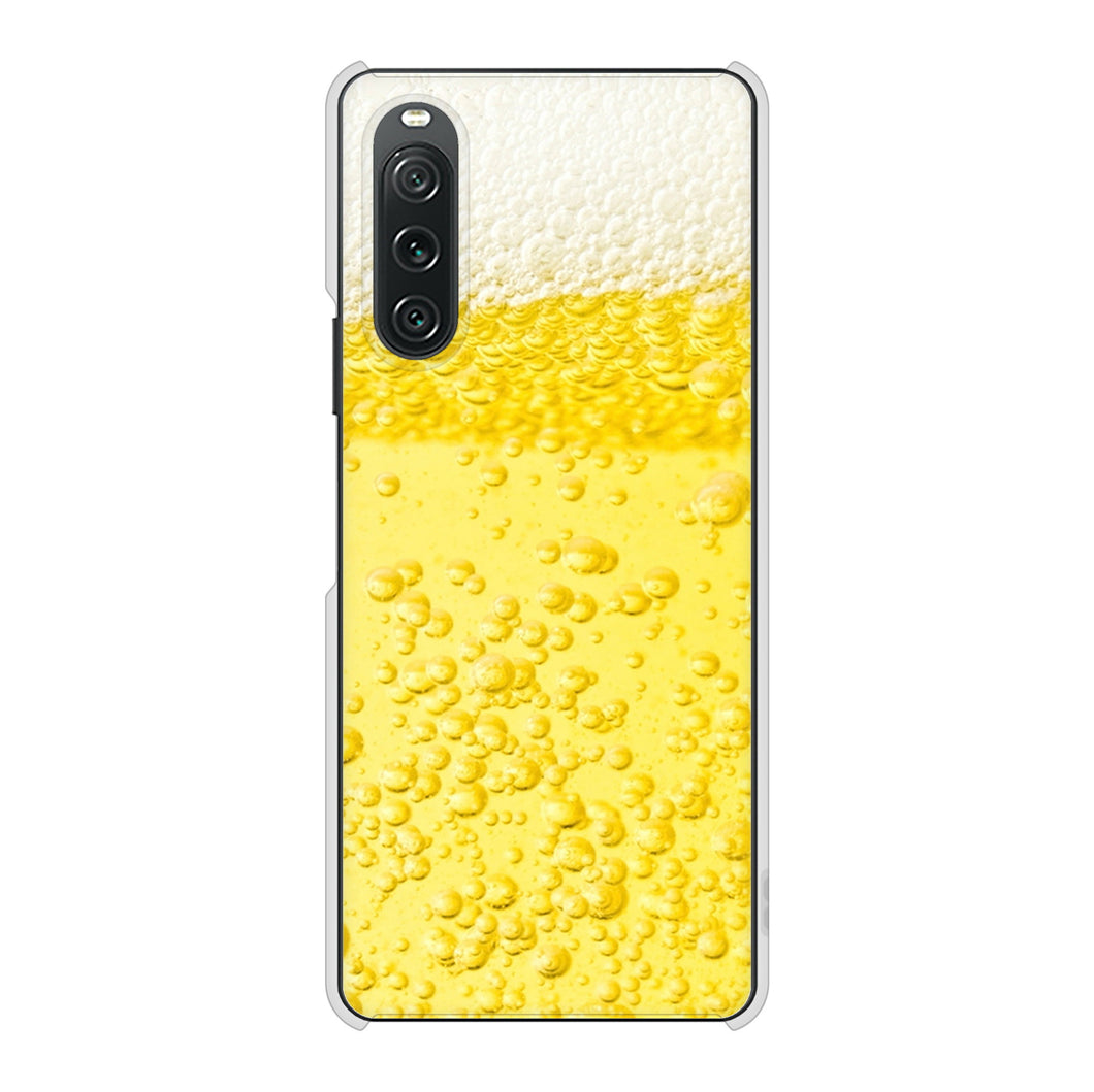 Xperia 10 V A302SO SoftBank 高画質仕上げ 背面印刷 ハードケース生ビール