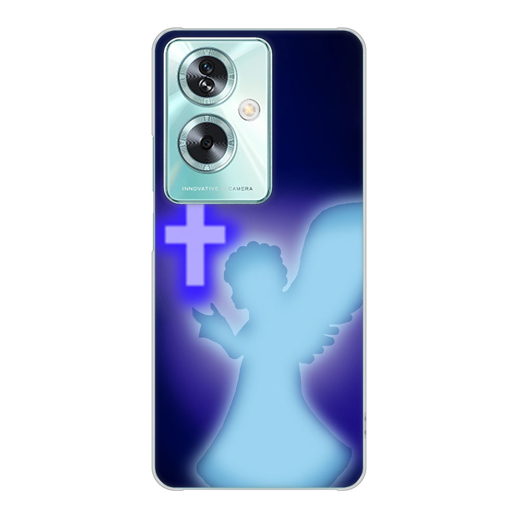 OPPO A79 5G A303OP Y!mobile 1249 祈りを捧げる天使 ハードケース 背面印刷