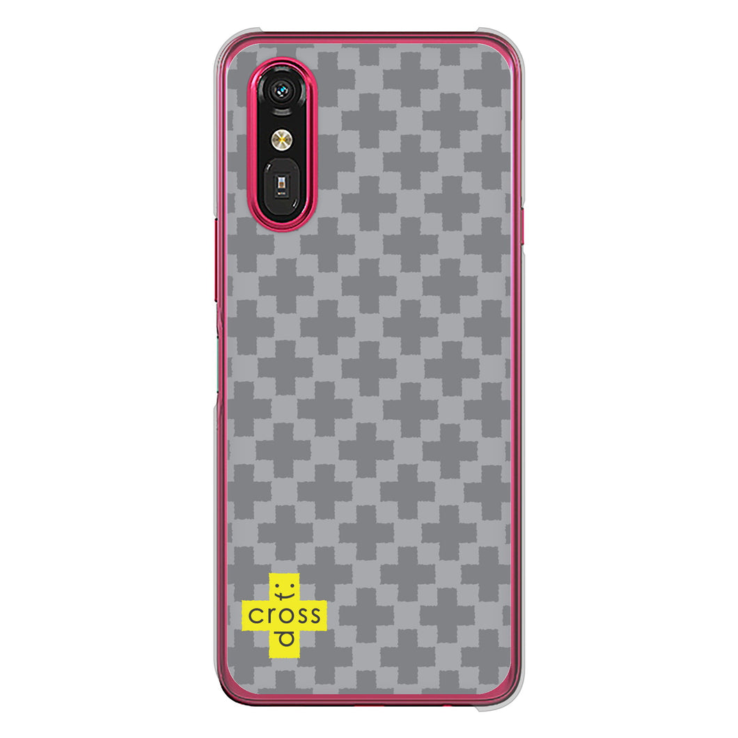 らくらくスマートフォン a A401FC Y!mobile 高画質仕上げ 背面印刷 ハードケースクロスドット
