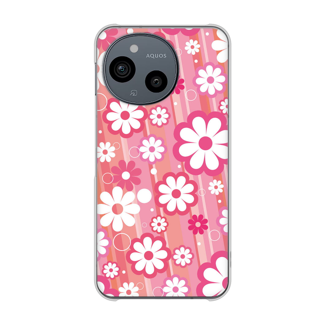 AQUOS sense10 A505SH SoftBank 751 マーガレット(ピンク系) ハードケース 背面印刷
