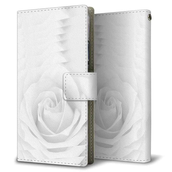 Xperia 1 VIII A601SO SoftBank 高画質仕上げ プリント手帳型ケース ( 薄型スリム )バラ