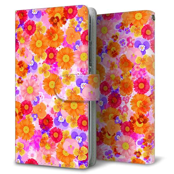 Xperia 1 VIII A601SO SoftBank 高画質仕上げ プリント手帳型ケース ( 通常型 )リバティプリント