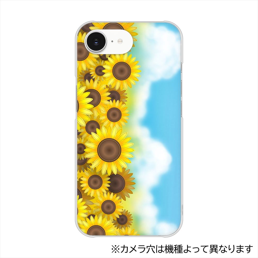 Xperia 10 VIII SOG18 au 148 ひまわり畑 ハードケース 背面印刷
