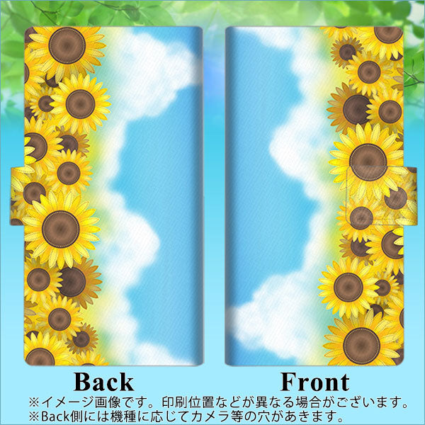 Galaxy S25 SC-51F docomo 高画質仕上げ プリント手帳型ケース ( 薄型スリム ) 【148 ひまわり畑】
