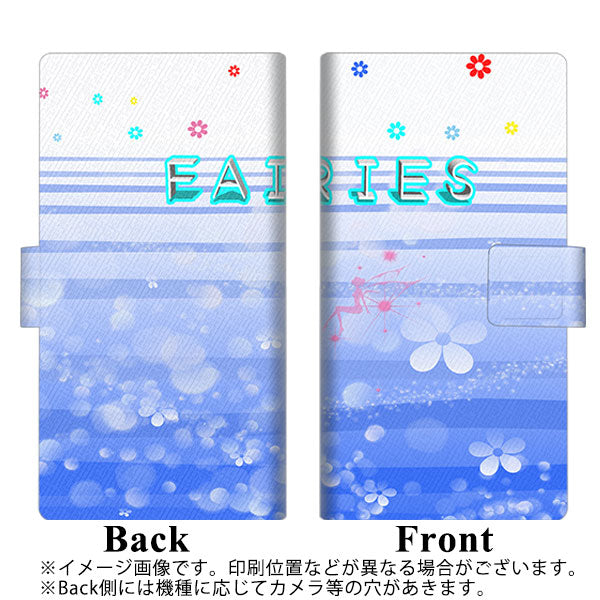AQUOS R7 A202SH SoftBank 高画質仕上げ プリント手帳型ケース ( 薄型スリム ) 【YA905 フェアリーバブル】