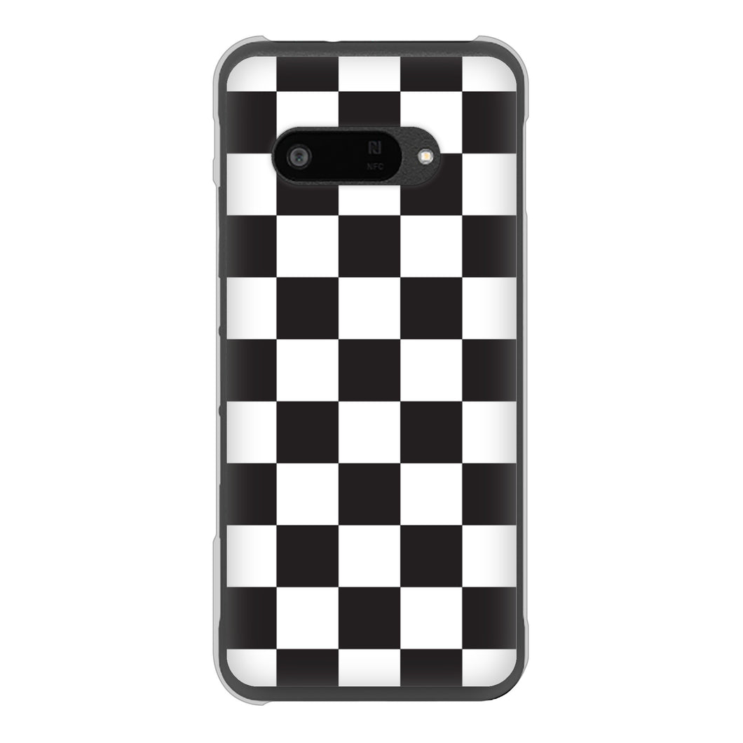 DIGNO SX4 高画質仕上げ 背面印刷 ハードケース 【151 フラッグチェック】