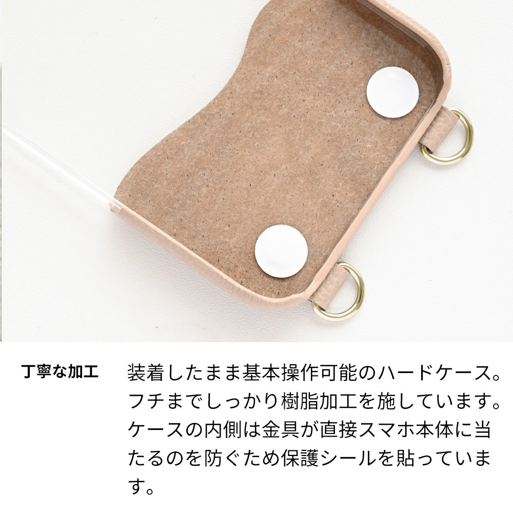 Xperia 10 III SOG04 au ちょいまる シュリンク姫路レザー 透明クリアケース スマホショルダー