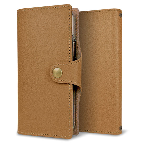 AQUOS sense8 SH-M26 姫路レザー シュリンクレザー ナチュラルカラー スマホケース手帳型 ベルト付き 本革 耐衝撃