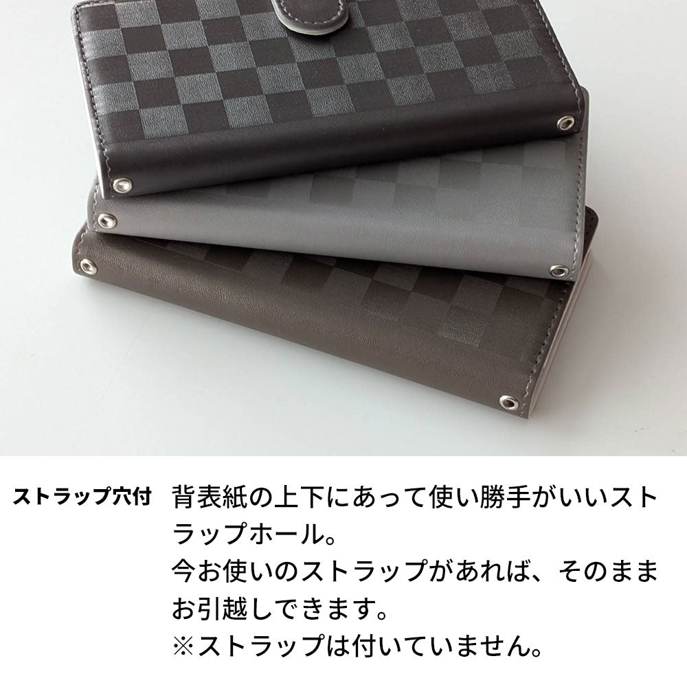 iPhone16 Plus かくれ市松模様 手帳型ケース 耐衝撃