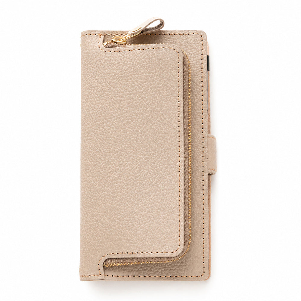 Xperia 1 VI SO-51E docomo 姫路レザー シュリンクレザー コインケース付き スマホケース 手帳型 本革 サイドマグネット スマホショルダー