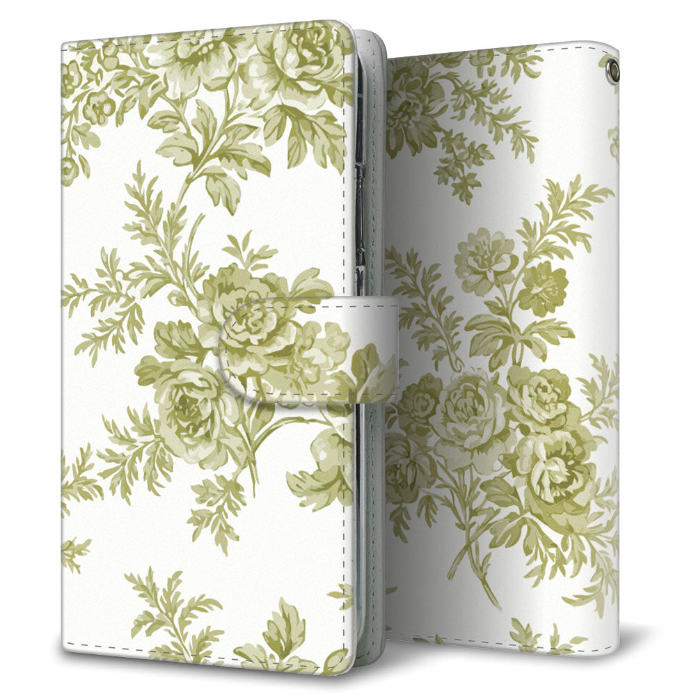 AQUOS sense4 SH-41A docomo クラシカルローズ 大人かわいい プリント手帳型ケース 耐衝撃