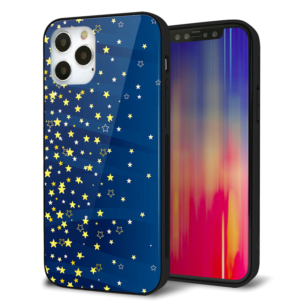 iPhone 12 Pro 強化ガラス&TPUスマホケース ガラプリ【VA842 満天の星空】