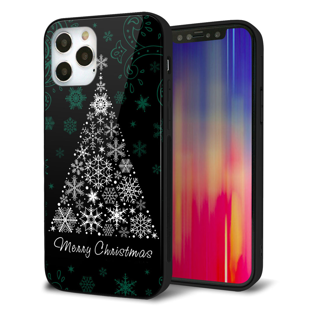 iPhone 12 Pro 強化ガラス&TPUスマホケース ガラプリ【XA808 聖なるツリー】