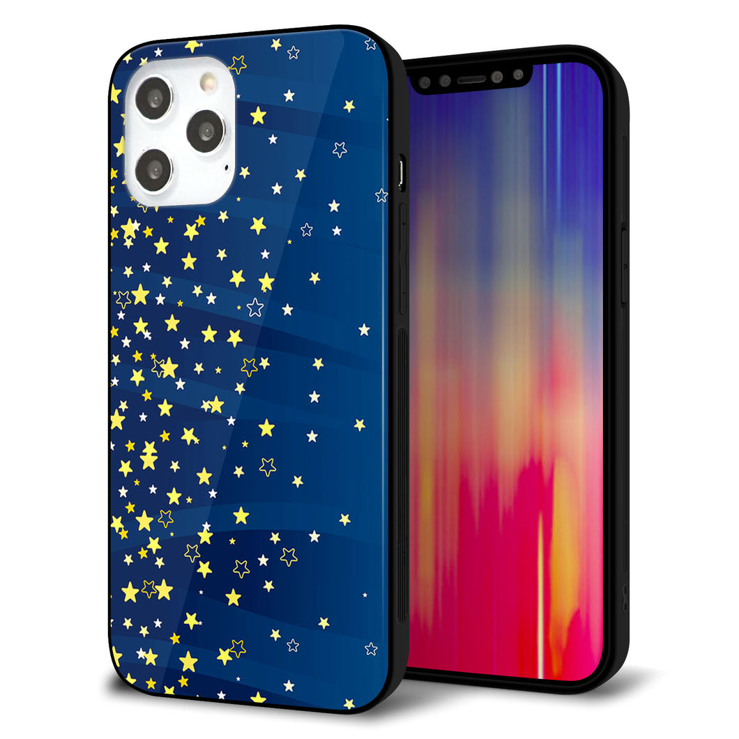 iPhone 12 Pro Max 強化ガラス&TPUスマホケース ガラプリ【VA842 満天の星空】