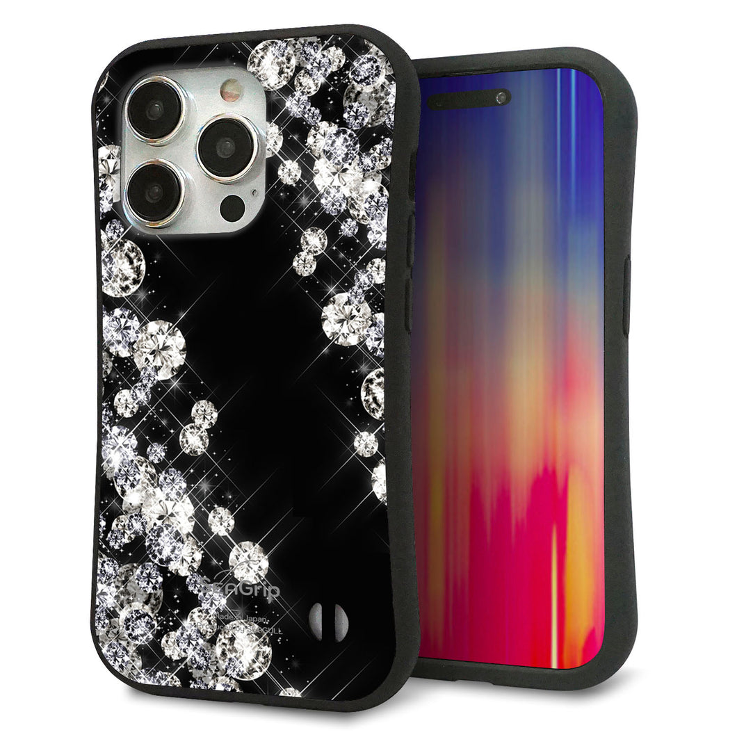 iPhone 15 Pro スマホケース 「SEA Grip」 グリップケース Sライン 【VA871 ダイヤモンドフレーム】 UV印刷