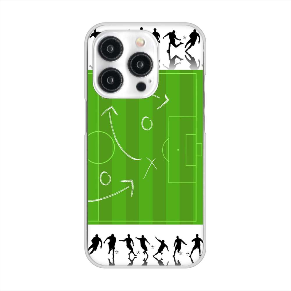 iPhone 15 Pro 304 サッカー戦略ボード ハードケース 背面印刷