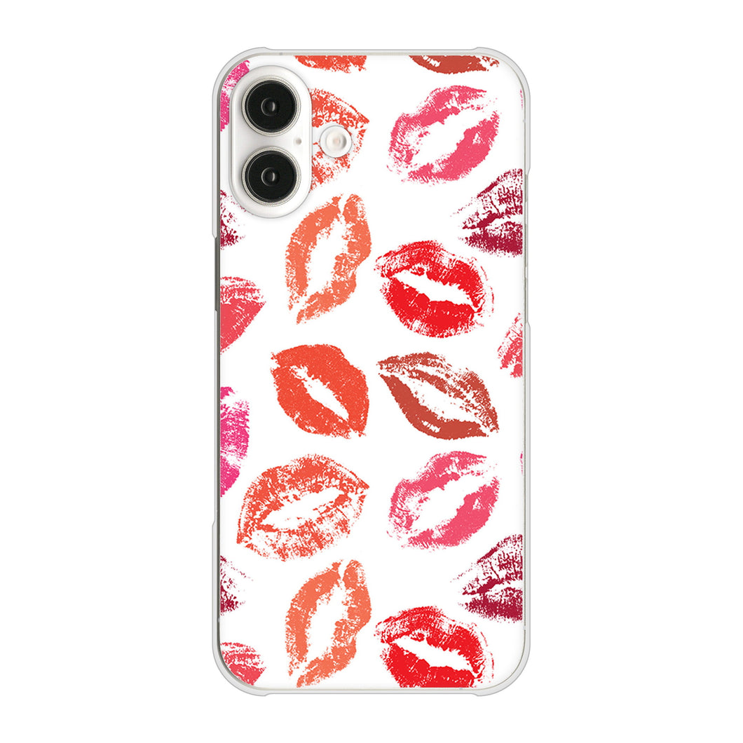iPhone 16 Plus 734 キスkissキス ハードケース 背面印刷