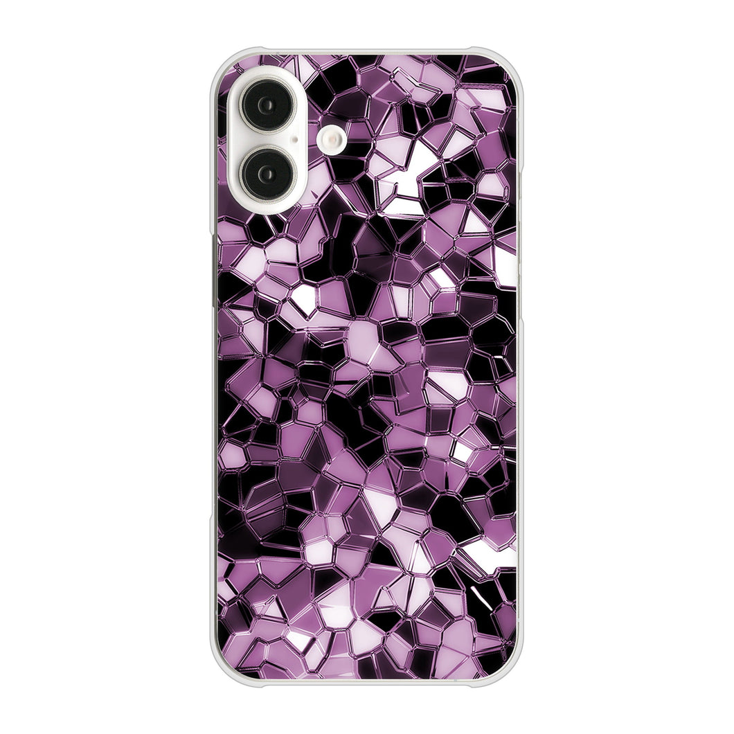 iPhone 16 Plus EK837 テクニカルミラーパープル ハードケース 背面印刷