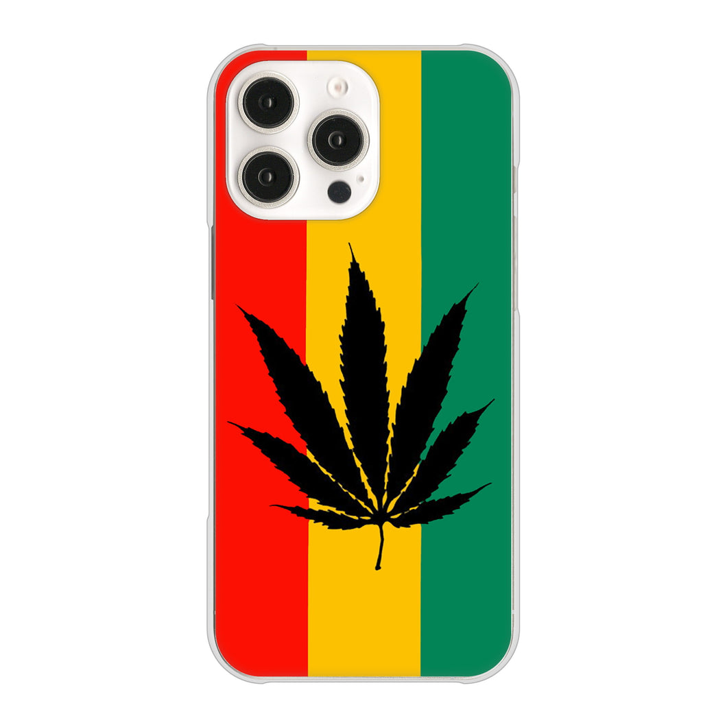 iPhone 16 Pro Max 083 大麻ラスタカラー ハードケース 背面印刷