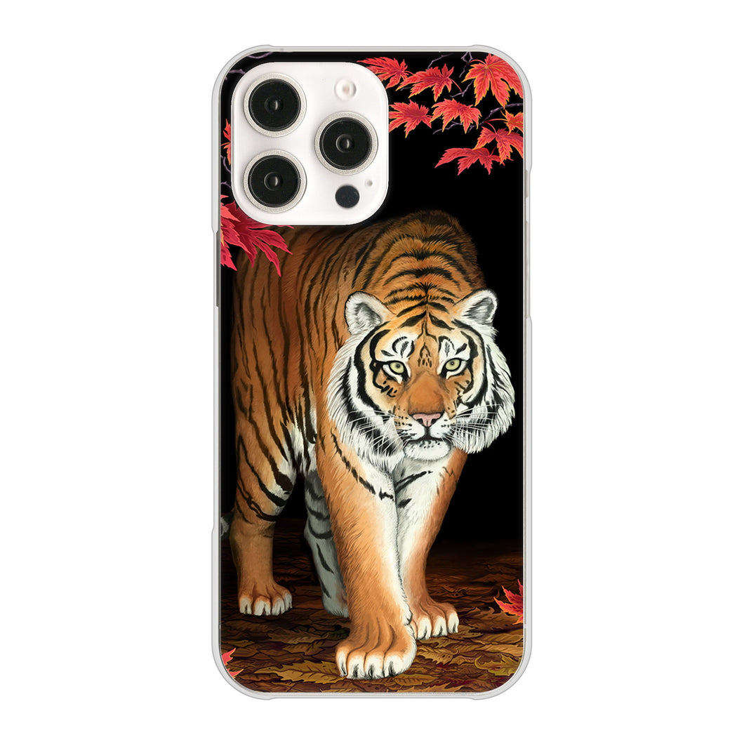 iPhone 16 Pro Max 177 もみじと虎 ハードケース 背面印刷