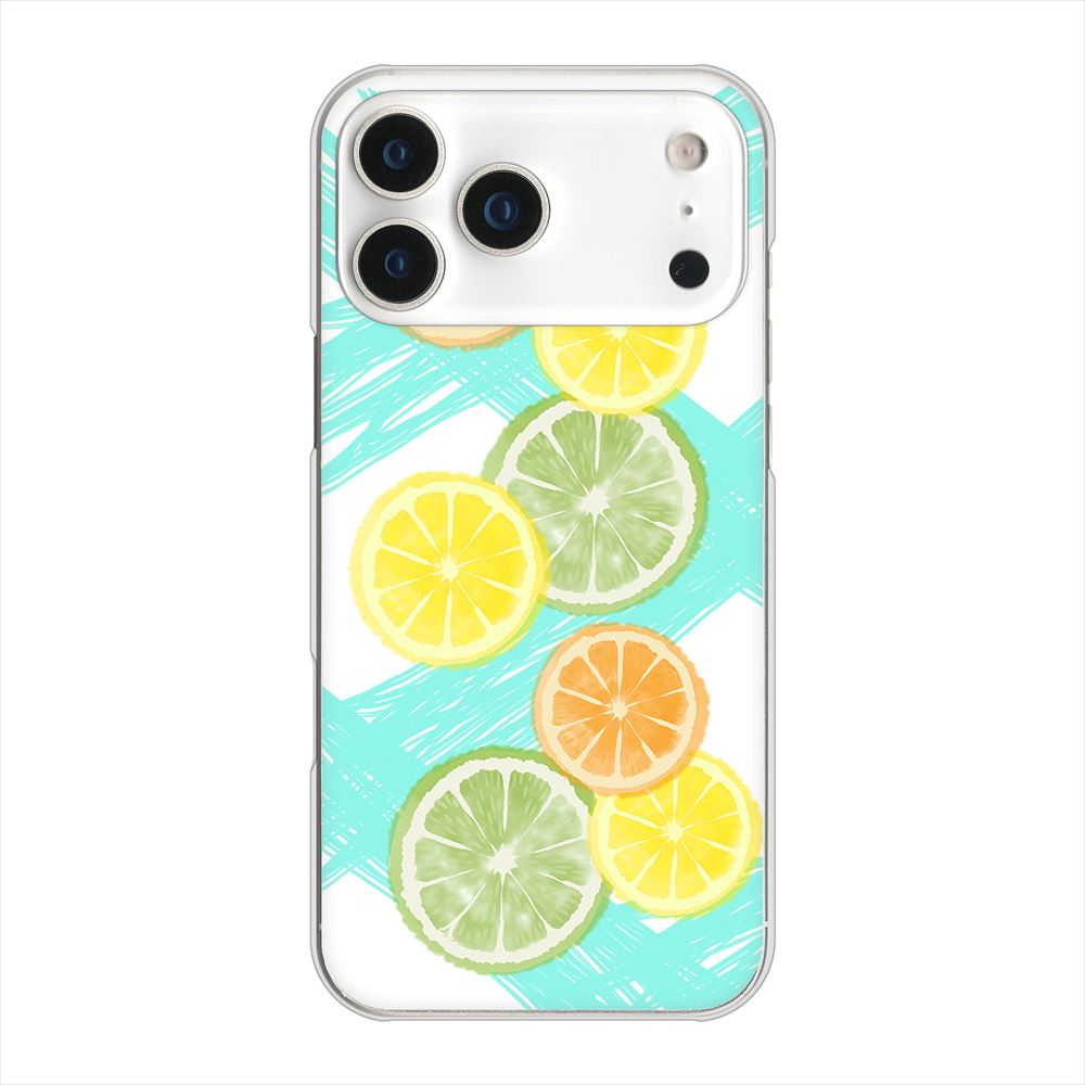 iPhone 18 Pro Max 高画質仕上げ 背面印刷 ハードケース 【YJ183 オレンジライム】