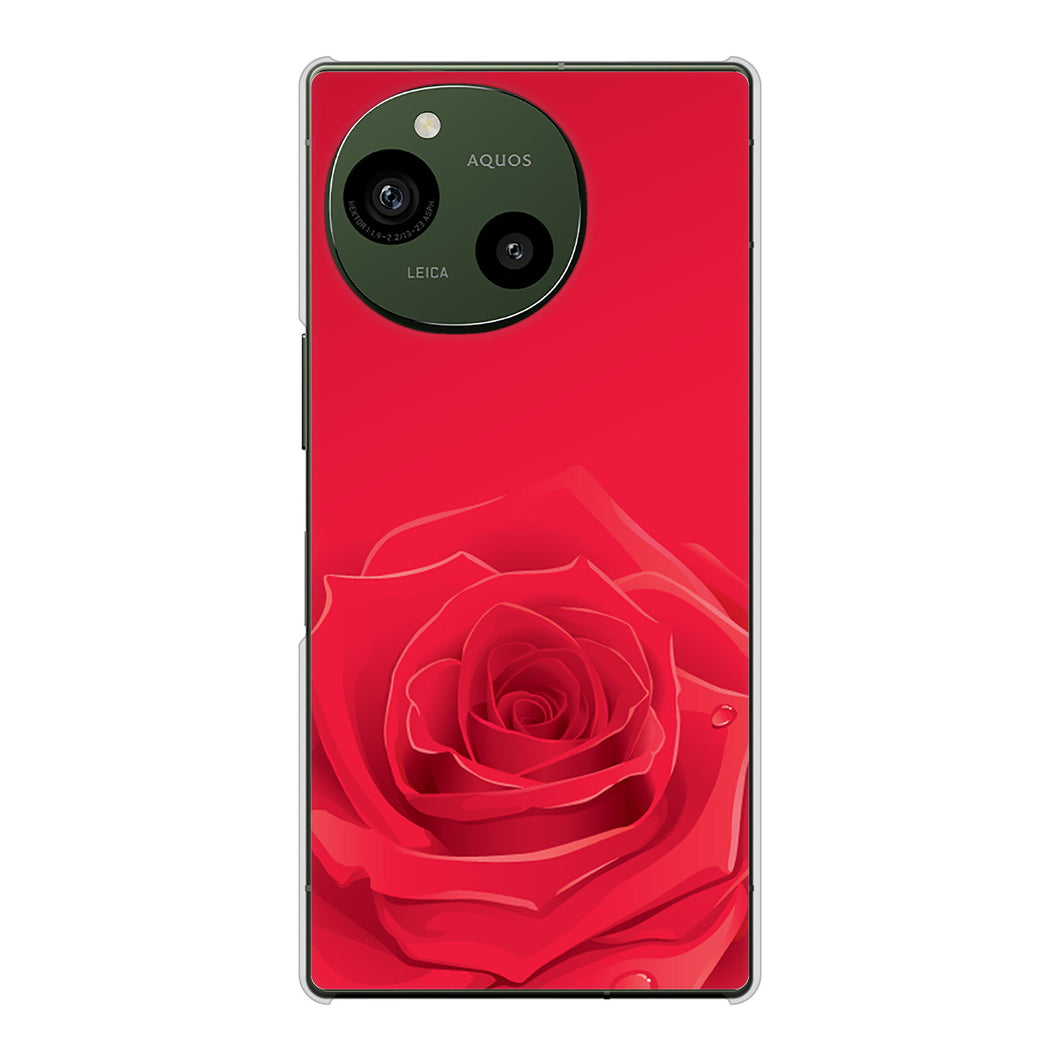 AQUOS R9 SH-51E docomo 高画質仕上げ 背面印刷 ハードケースバラ