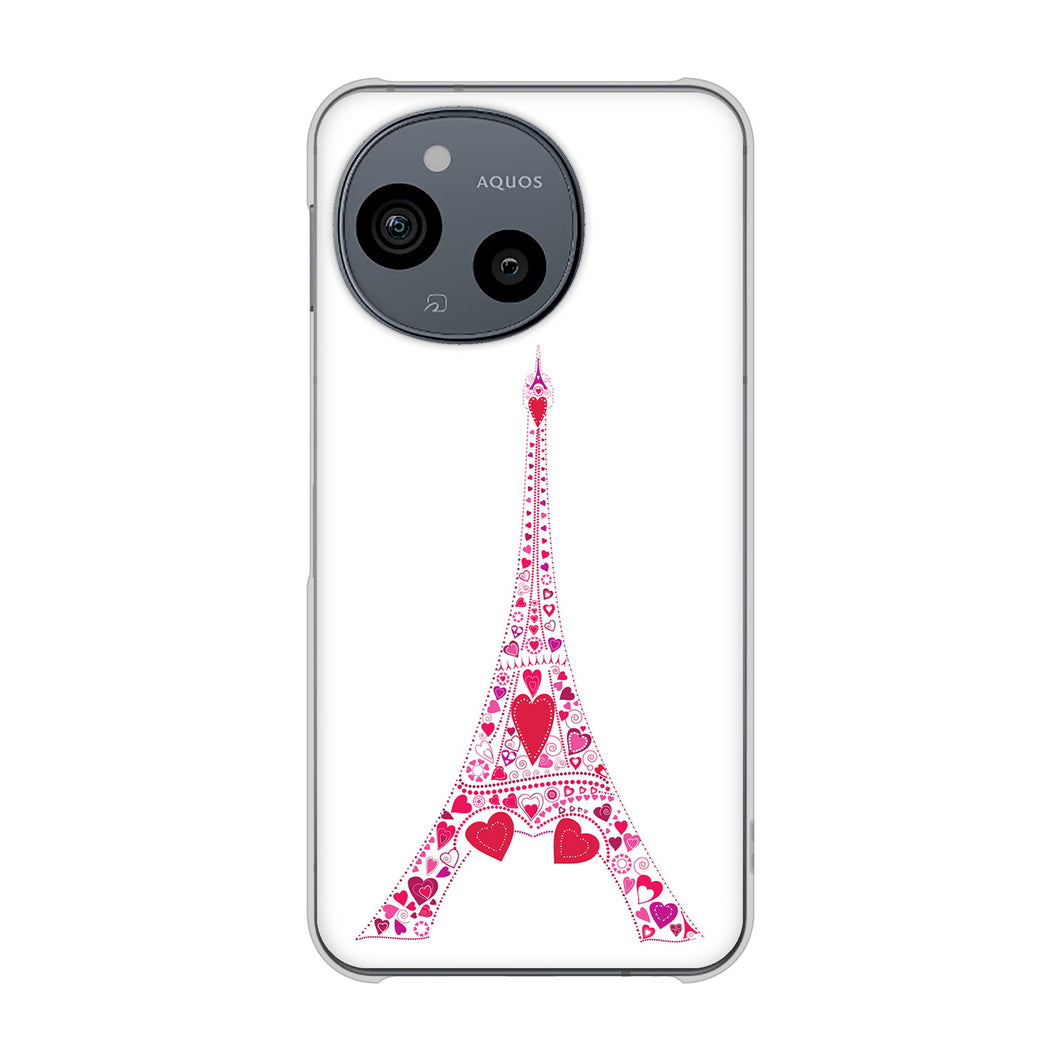 AQUOS sense9 SH-M29 高画質仕上げ 背面印刷 ハードケースLOVE フランス
