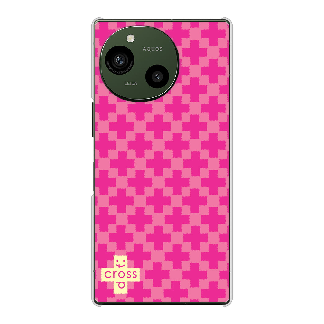 AQUOS R10 SH-M31 高画質仕上げ 背面印刷 ハードケースクロスドット