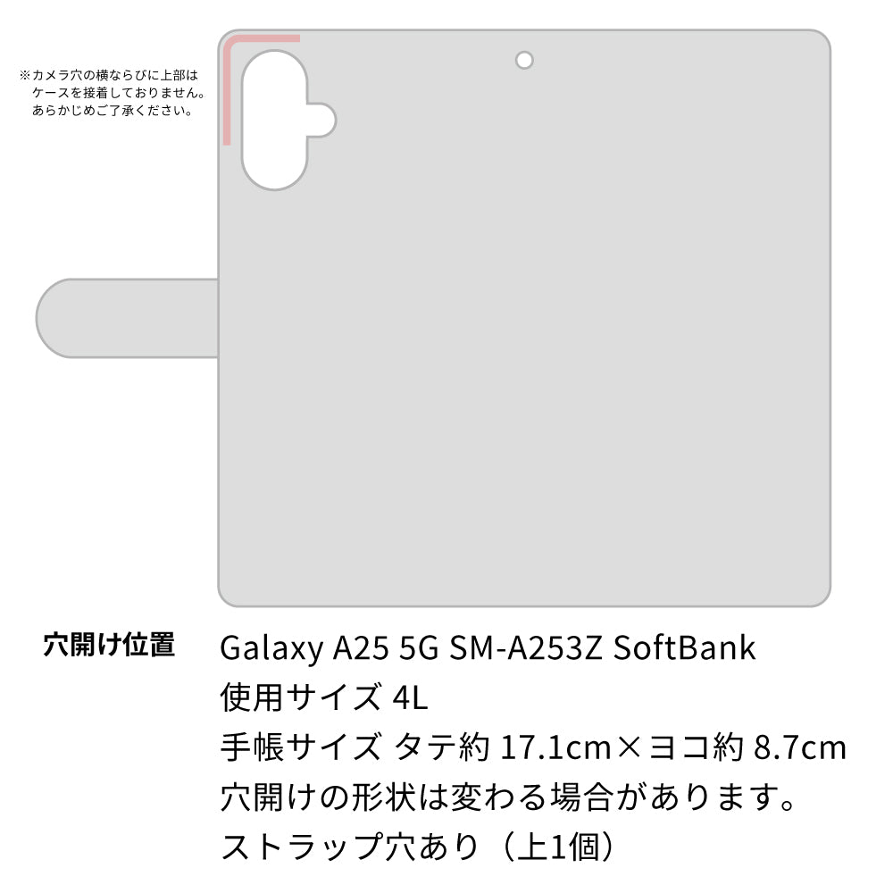 Galaxy A25 5G SM-A253Z SoftBank 高画質仕上げ プリント手帳型ケース ( 通常型 )パステルアート