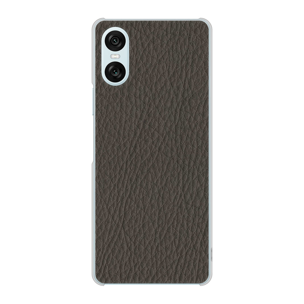 Xperia 10 VI SOG14 au 高画質仕上げ 背面印刷 ハードケースレザー風