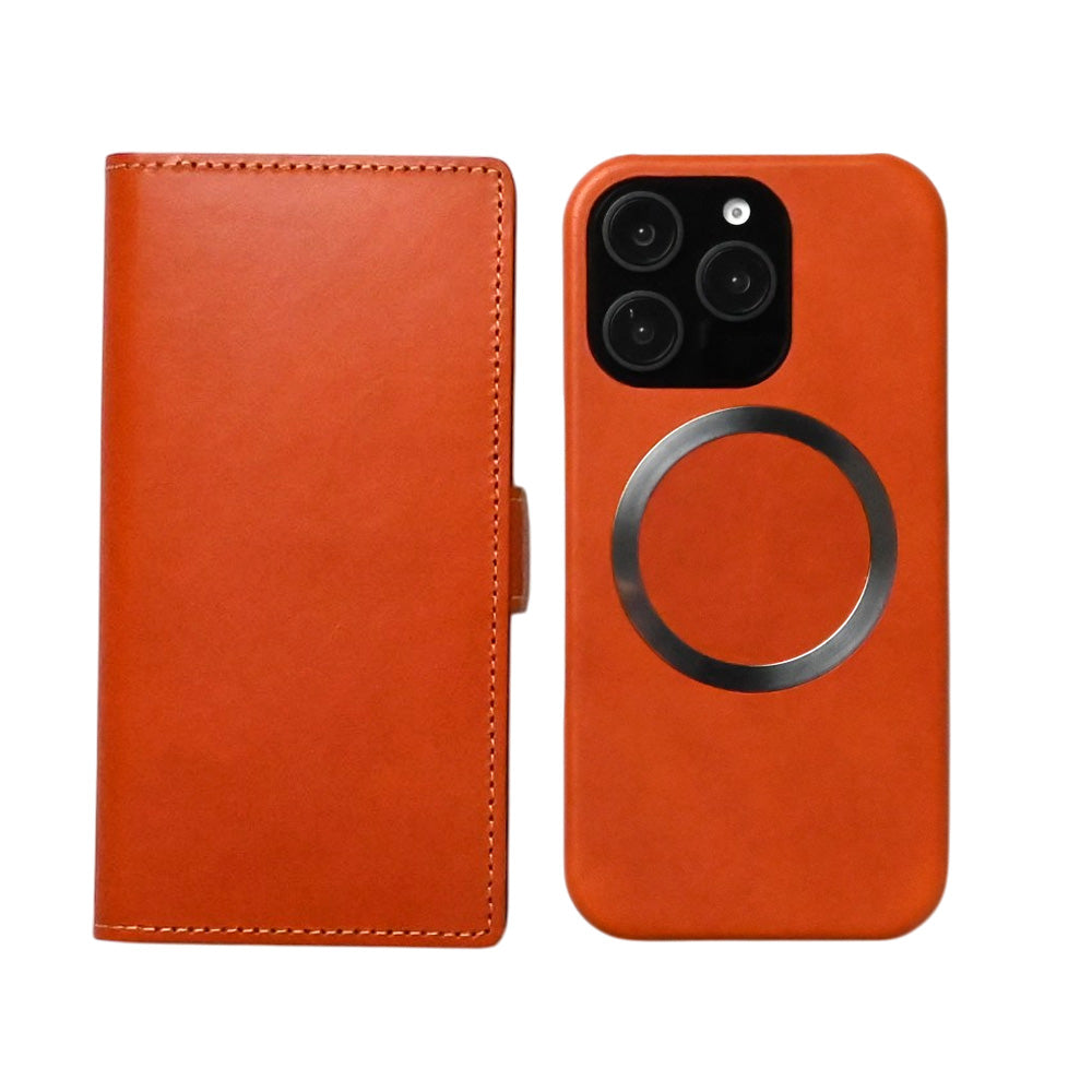 iPhone12 レンズ完全保護 栃木レザー 手帳型ケース MagSafe対応 CAMHIDE