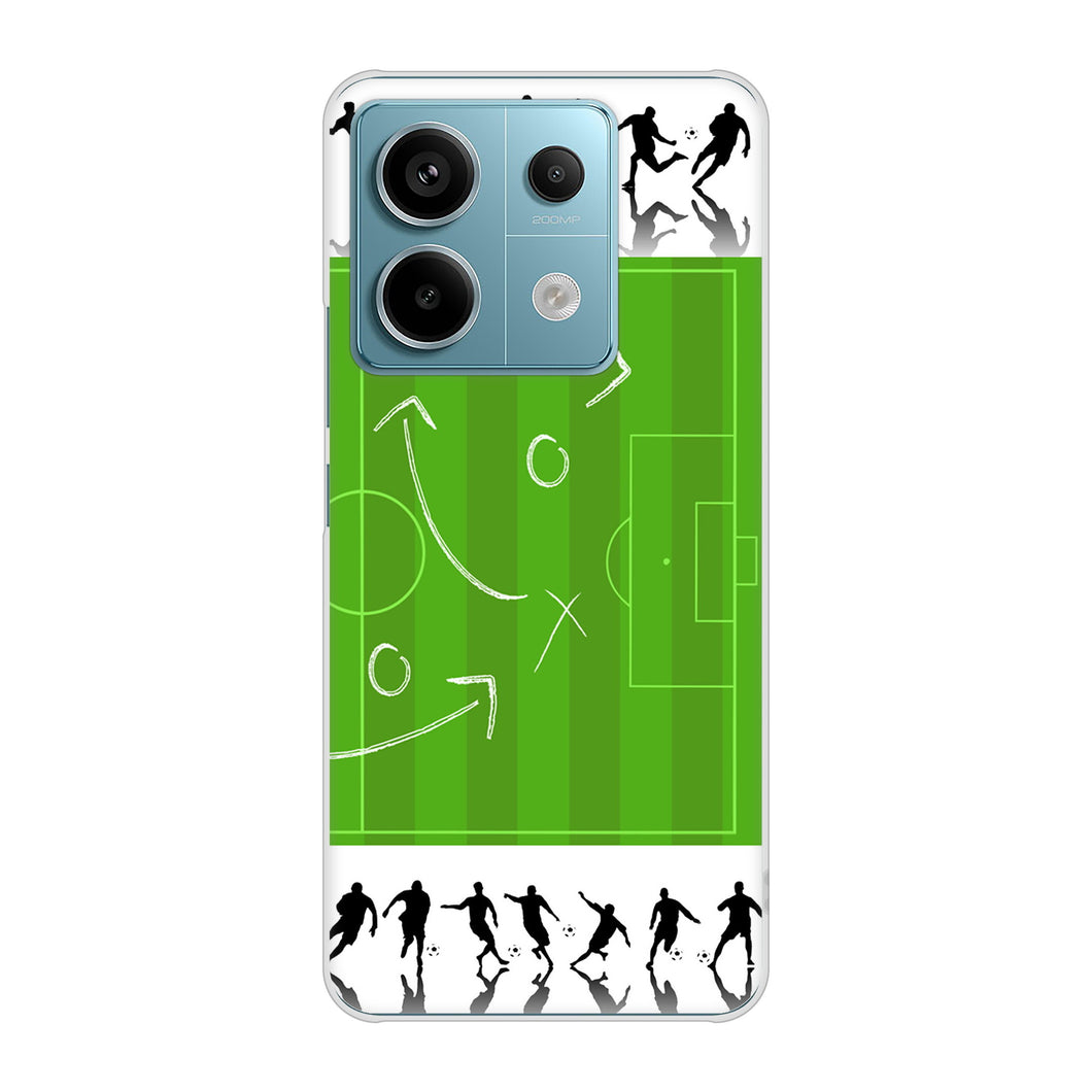 Xiaomi Redmi Note 13 Pro 5G XIG05 au 304 サッカー戦略ボード ハードケース 背面印刷