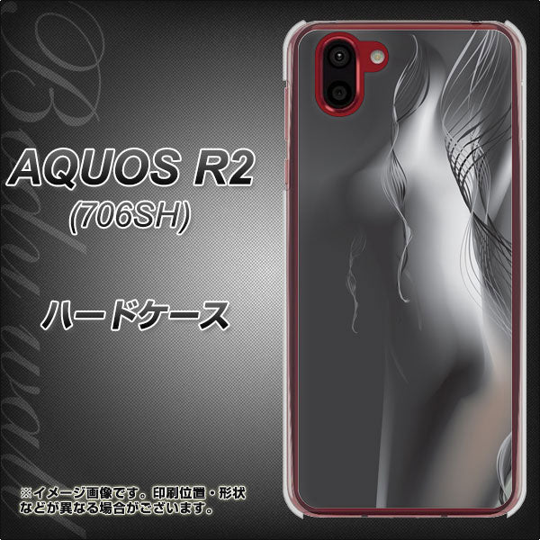 AQUOS R2 706SH SoftBank 566 ボディウォール ハードケース 背面印刷