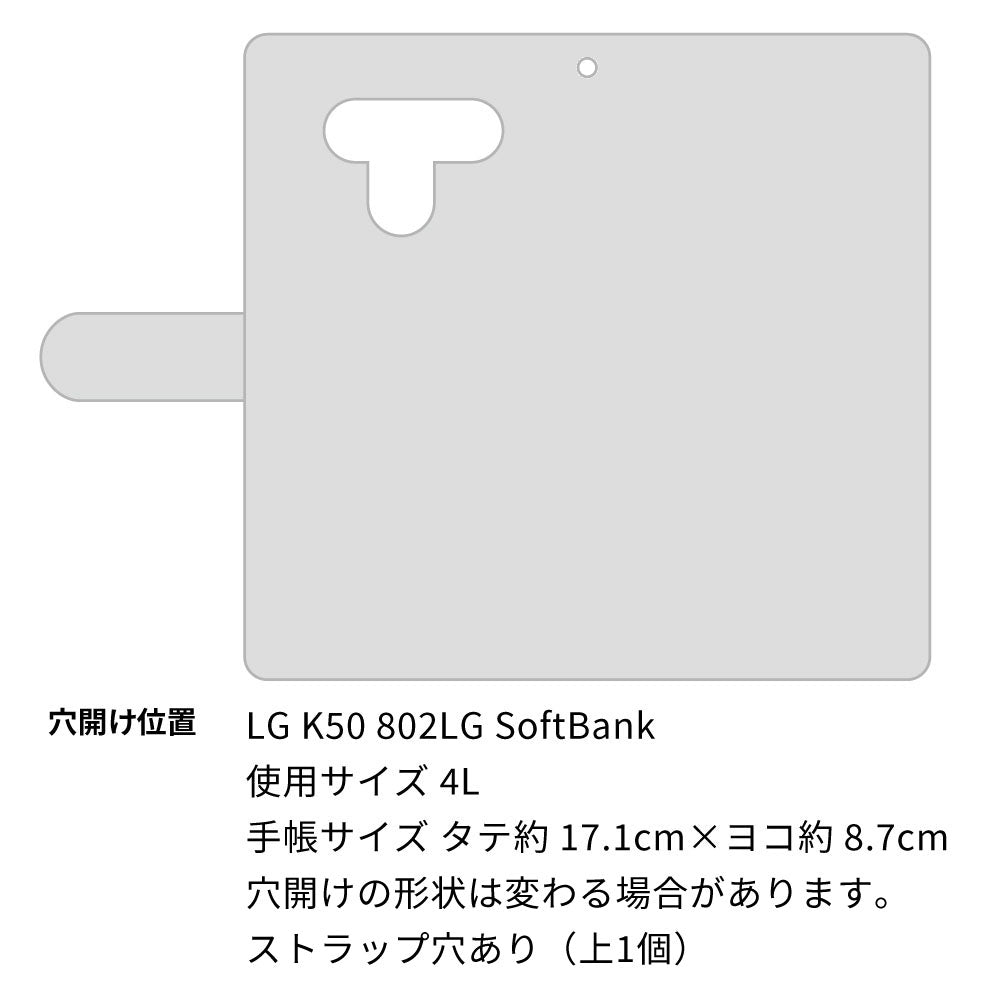 softbank LG K50 802LG 高画質仕上げ プリント手帳型ケース(通常型)【YE865 フェアリー06】