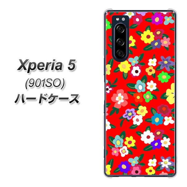 Xperia 5 901SO SoftBank 780 リバティプリントRD ハードケース 背面印刷