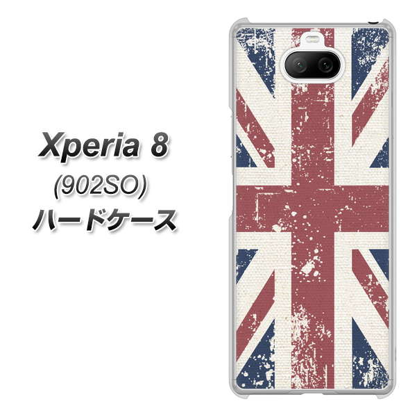 Xperia 8 902SO SoftBank 506 ユニオンジャック ビンテージ ハードケース 背面印刷
