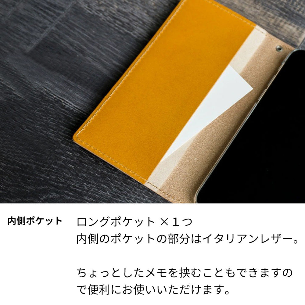 かんたんスマホ3 A205KC Y!mobile 姫路レザー 手帳型 ベルトなし グラデーションレザー スマホケース 耐衝撃