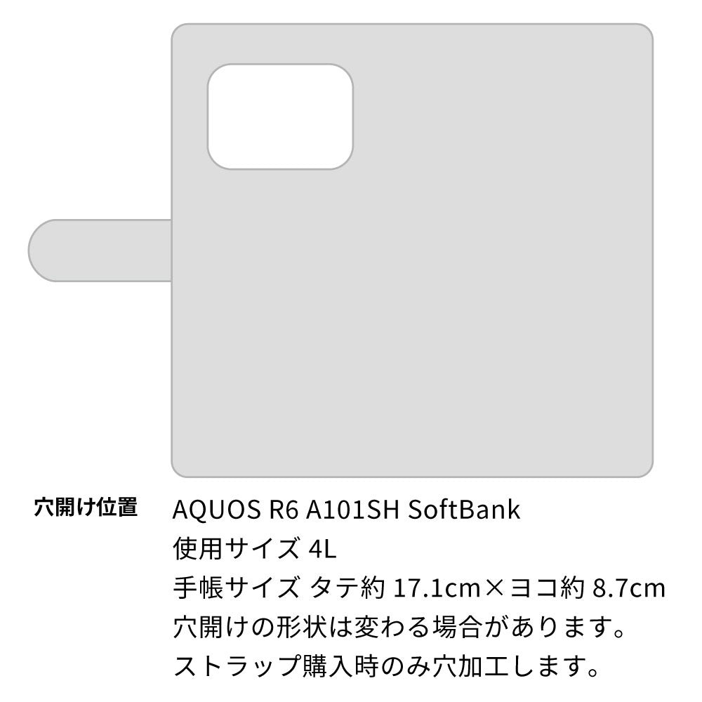 AQUOS R6 A101SH SoftBank スマホケース 手帳型 イタリアンレザー KOALA 本革 ベルト付き 耐衝撃